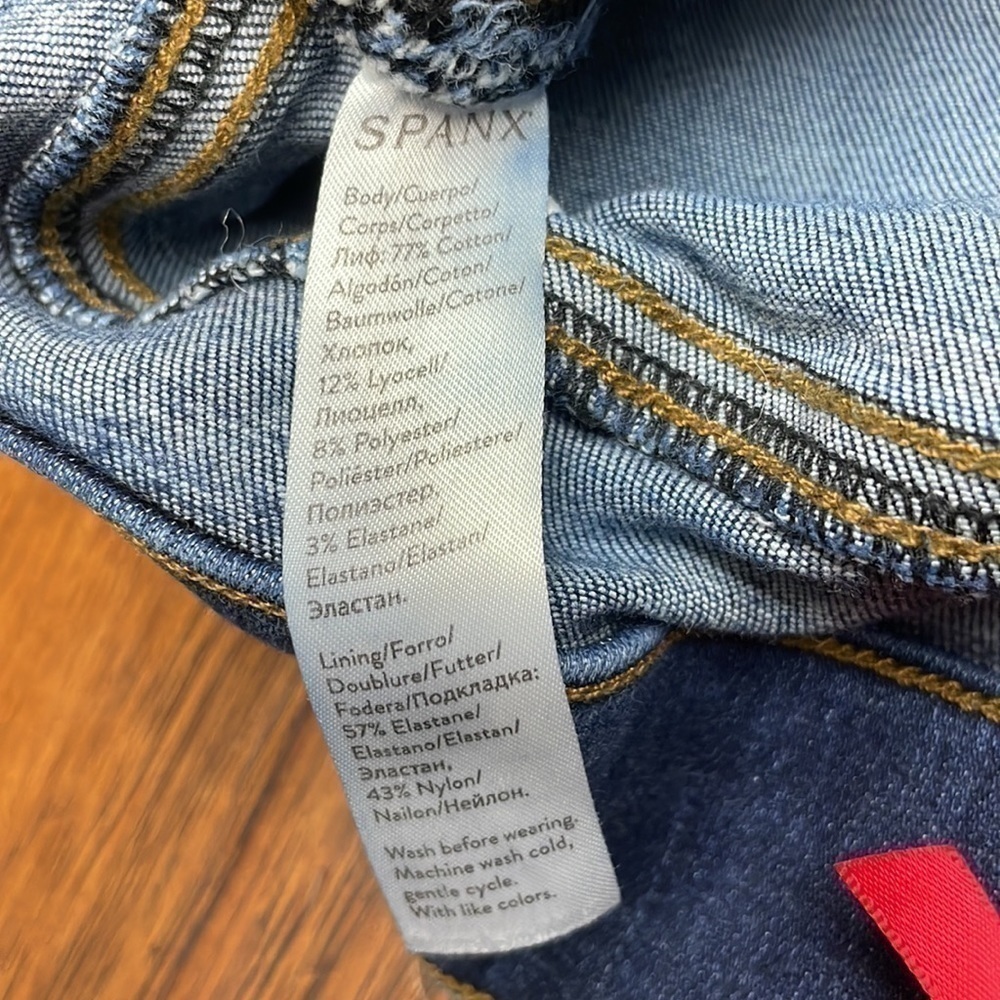SPANX Distressed Ankle Skinny Jeans - Picture 13 of 16